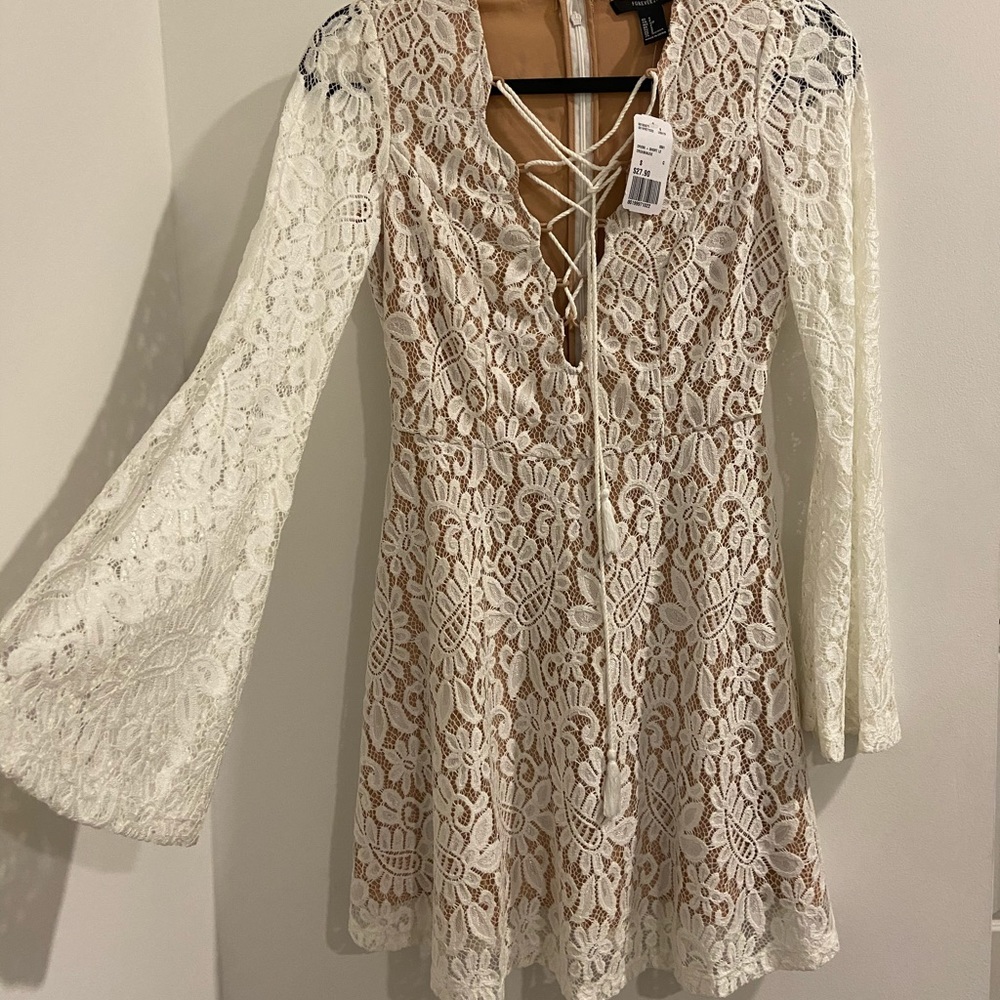 White lace dress